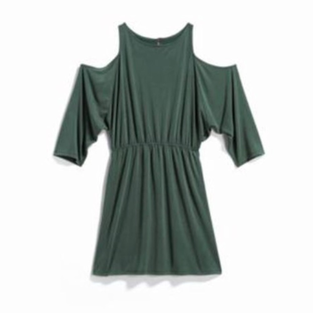 Olive Cold Shoulder Dress